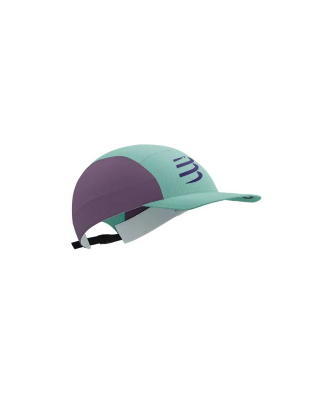 Boné Running de Compressport 5 Panel Light Shell Blue/Grape