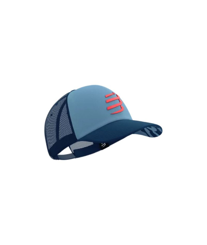 Casquette Running de Compressport Denim/Poiseidon