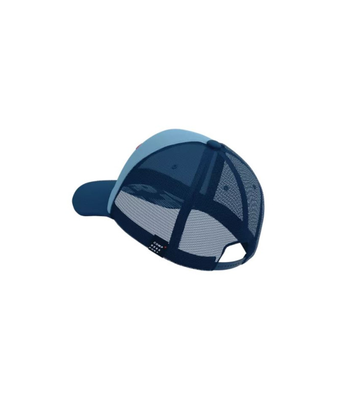 Casquette Running de Compressport Denim/Poiseidon