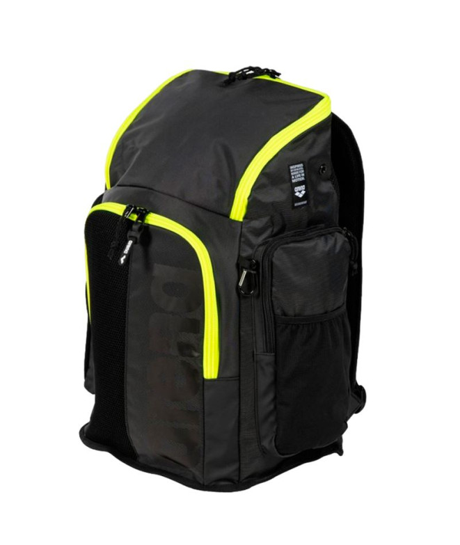 Mochila Natação Arena de Spiky III Preto Amarelo