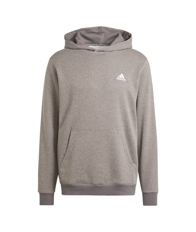 Sweat adidas Homme Seasonal Essentials - Sweat à capuche en laine mélangée - Camel