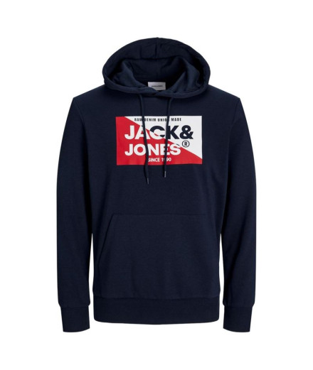 Sweat Homme Jack & Jones Jjnolan Sweat Hood Navy Blazer