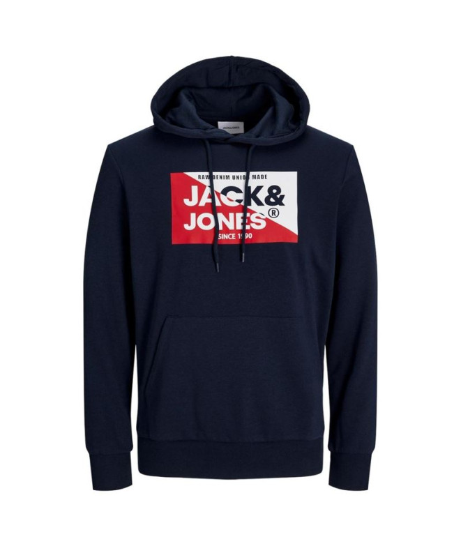 Sudadera Jack & Jones Jjnolan Sweat Hood Hombre Navy Blazer