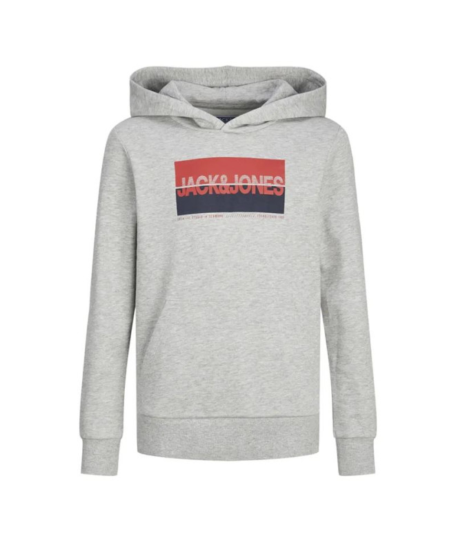 Sudadera Jack&Jones Jjnolan Sweat Hood Jnr Hombre Light Grey Melange