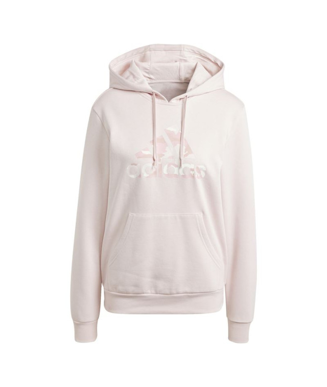 Moletom adidas Mulher Casaco com capuz gráfico camuflado cor-de-rosa