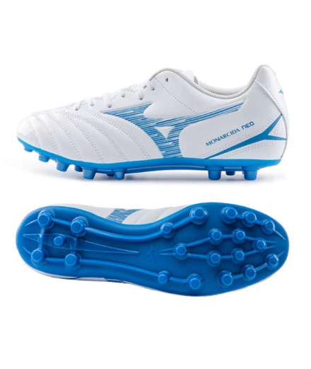 Football Mizuno Monarcida Neo III Select Ag White Boots 2