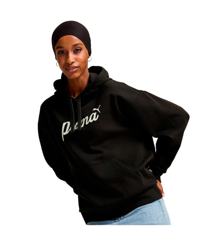 Moletom Casual Puma Essentials+ Script Fl Mulher