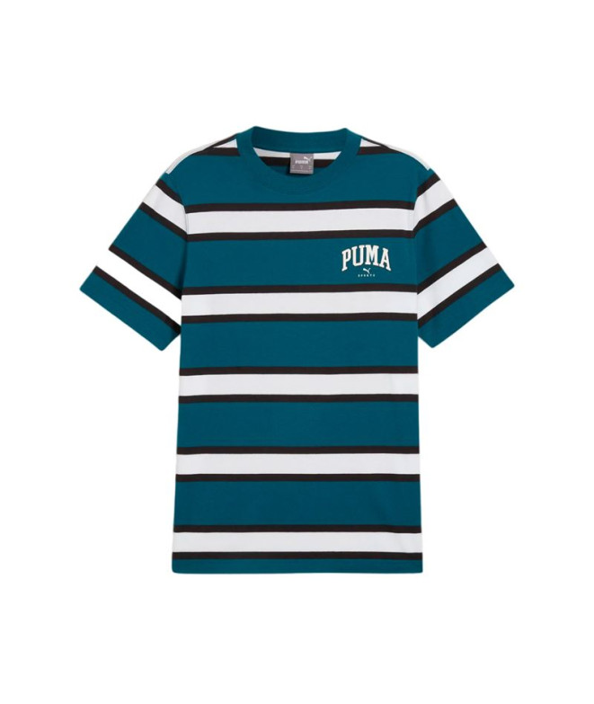 Camiseta Casual Puma Squad Stripe Aop Homem