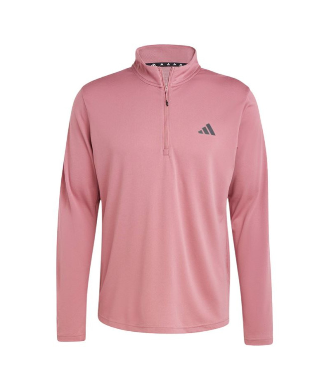 Moletom Fitness adidas Homem da Train Essentials Training Manga comprida cor-de-rosa