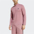 Moletom Fitness adidas Homem da Train Essentials Training Manga comprida cor-de-rosa