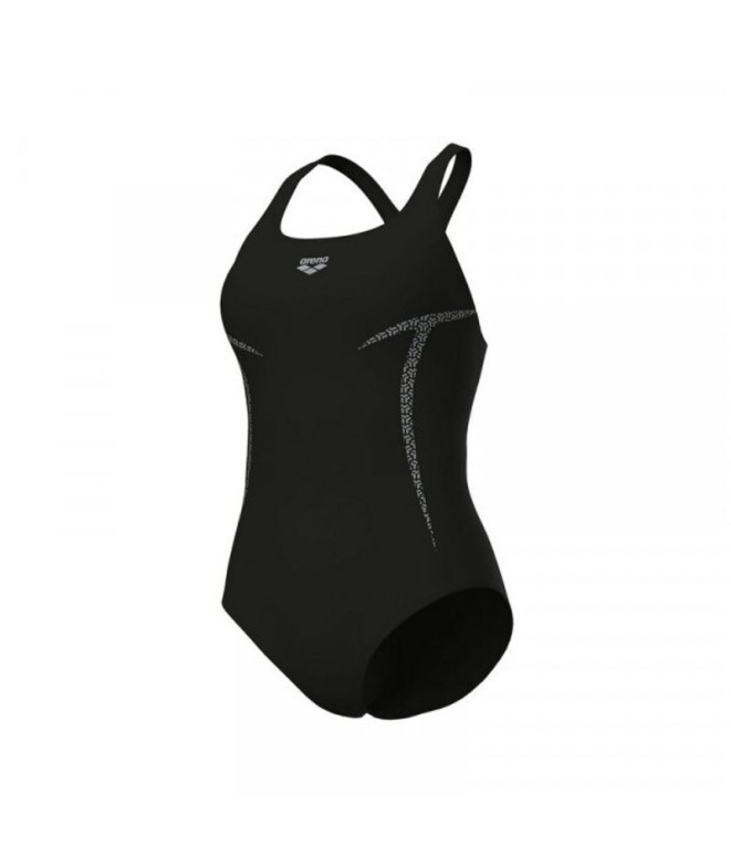 Maillot de bain Natation Arena Femme de Pro_File Noir/Argent