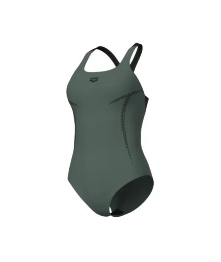 Maillot de bain Natation Arena Femme de Pro_File Sage/Noir Maillot de bain Natation Arena Femme de Pro_File Sage/Noir