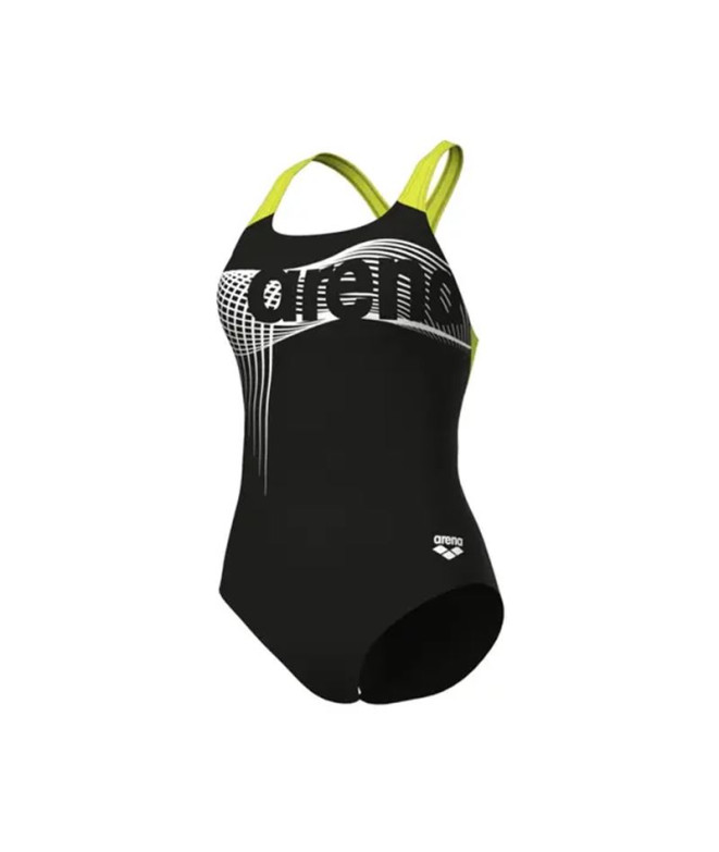 Maillot de bain Natation Arena Femme de Wake Black/