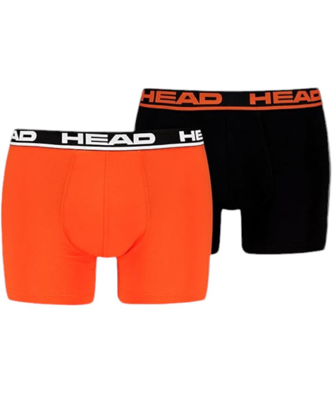 Calzoncillos Head Basic Hombre Vibrant Naranja/Negro Pack