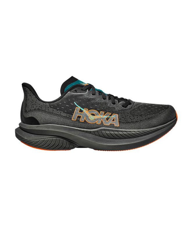 Sapatilhas Running da Hoka Mach 6 Preto/Elétrico Homem