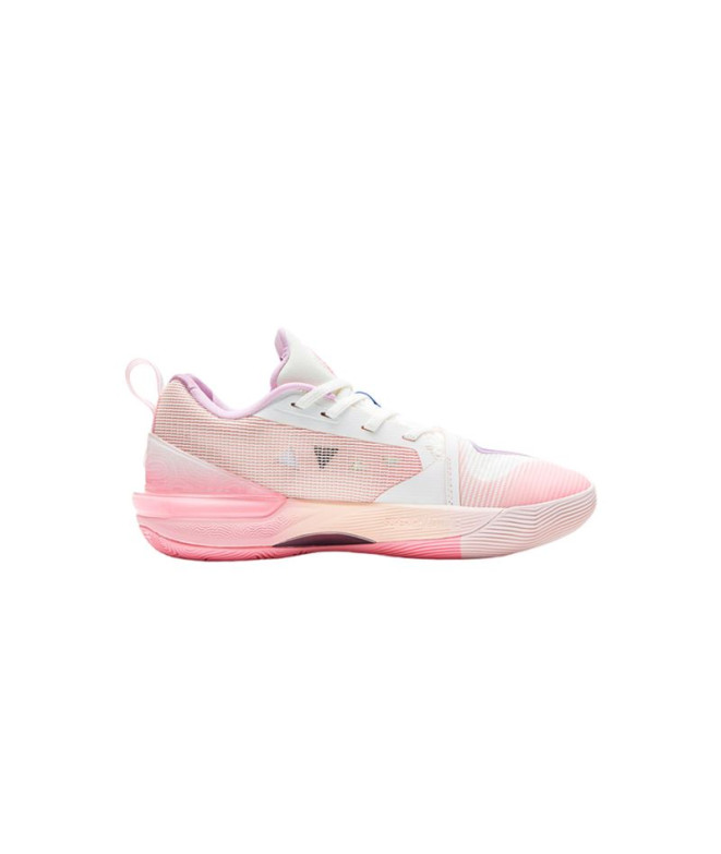 Chaussures Basket-ball Femme De Peak Taichi Big Triangle 3 Blanc Lilas