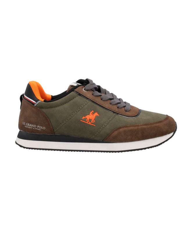 Zapatillas Grand Polo Rennes Essential Nbk Hombre Verde/Marrón