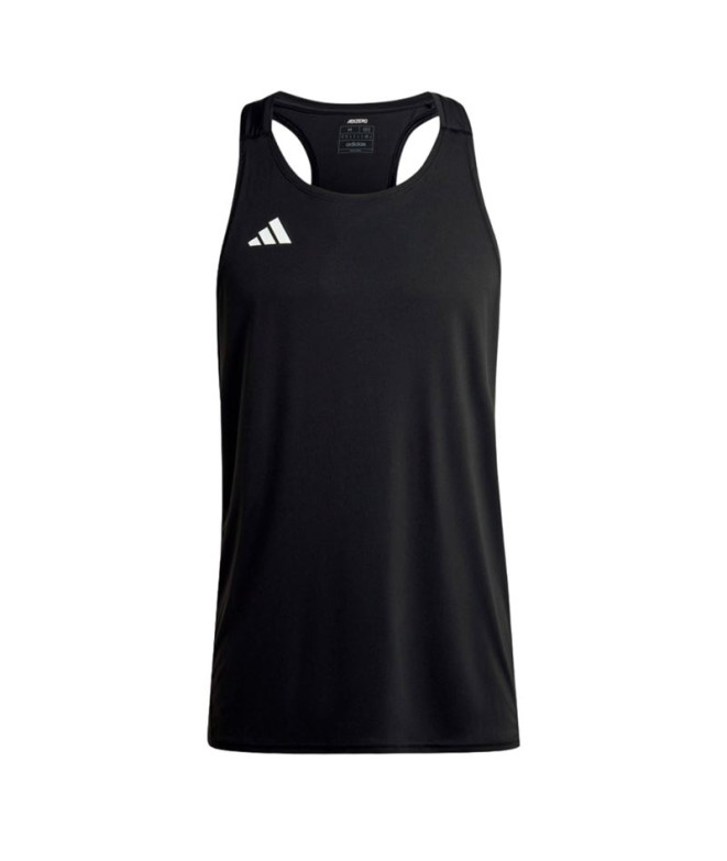 Camiseta running adidas Homem de Adizero Black