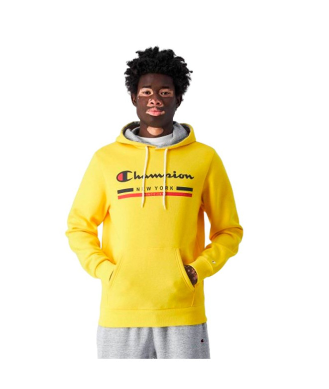 Sudadera Champion Hooded Sweatshirt Hombre Lmn/Noxm