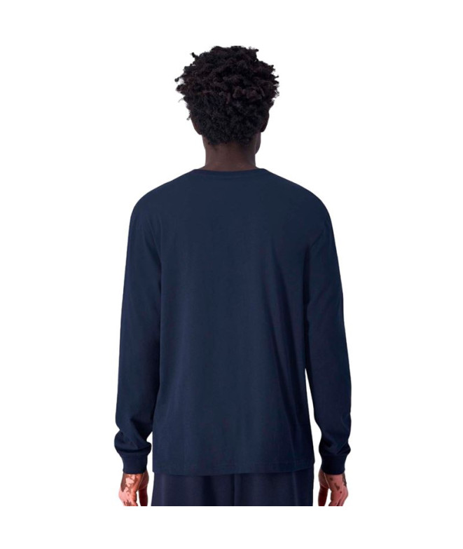 Camiseta Champion Long Sleeve Crewneck Hombre Azul
