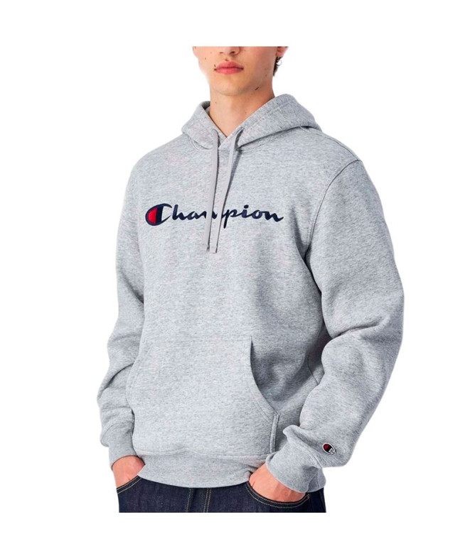 Sweat Champion Homme Sweat à capuche gris