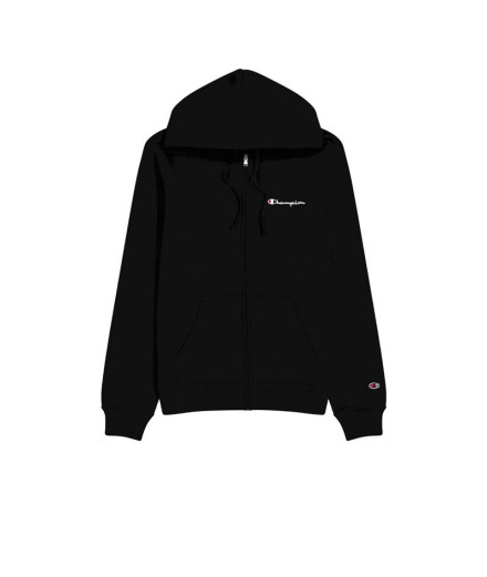 Veste Champion Homme Sweatshirt zippé à capuche noir Veste Champion Homme Sweatshirt zippé à capuche noir