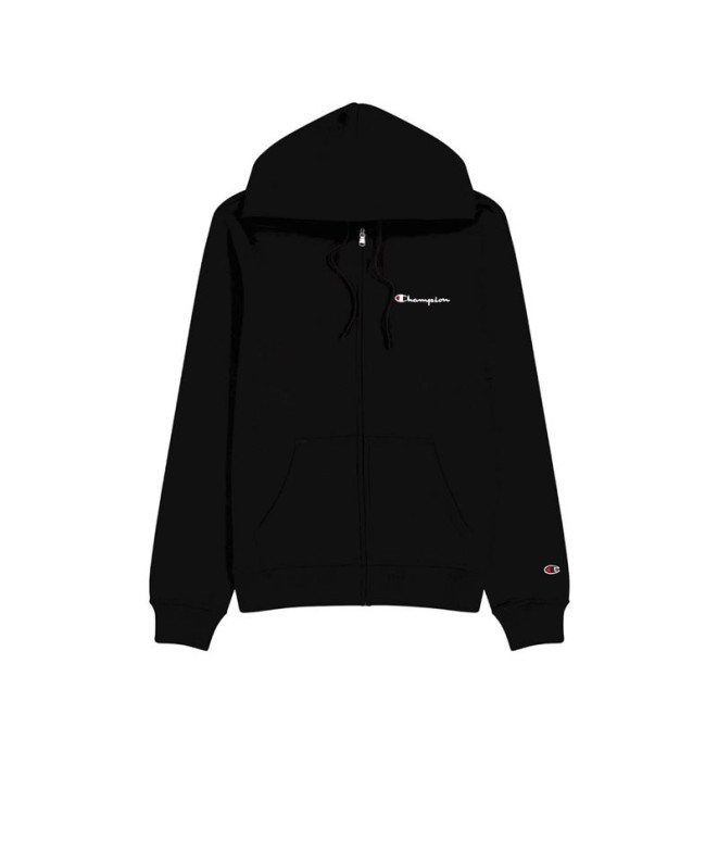 Casaco Champion Homem Sweatshirt com capuz e fecho de correr Preto