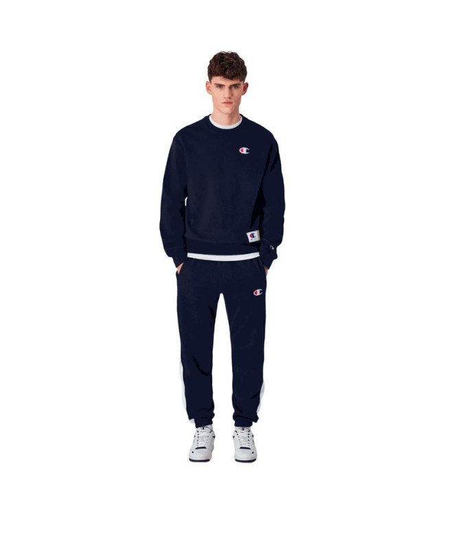 Sudadera Champion Crewneck Sweatshirt Hombre Azul