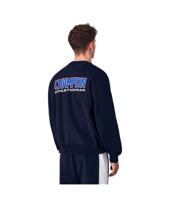 Sweat Champion Homme Sweat à col roulé bleu