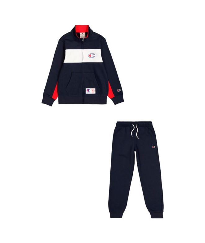 Conjunto Champion Sweatsuit Infantil Azul Marino