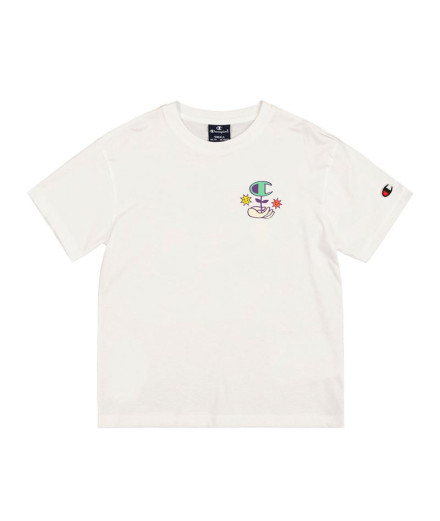 T-shirt Champion Homme Col ras du cou Blanc