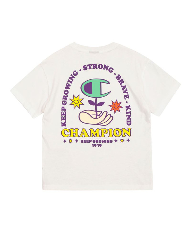 T-shirt Champion Homme Col ras du cou Blanc