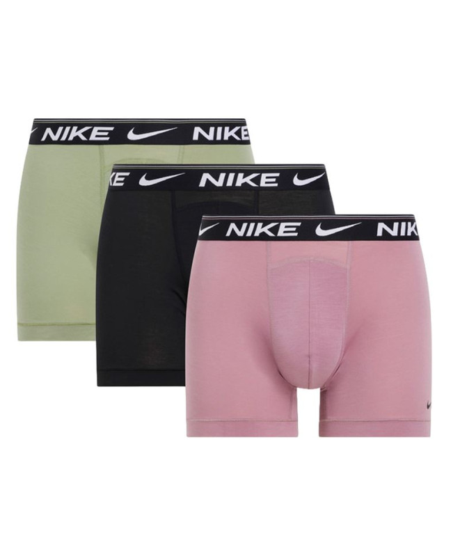 Calzoncillos Nike Boxer Brief 3Pk Hombre Verde/Lila