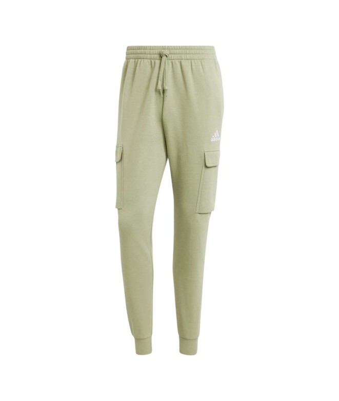 Calça Homem Adidas Essentials Fleece Regular Tapered Cargo Green