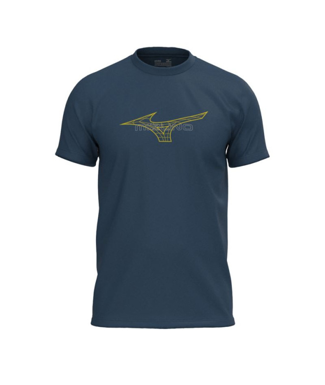 Camiseta Fitness Mizuno Mizuno Homem T-shirt do Atlético Azul-marinho