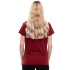 Camiseta de Casual Puma Essentials+ Script Mujer Vinotinto