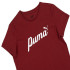 Camiseta de Casual Puma Essentials+ Script Mujer Vinotinto