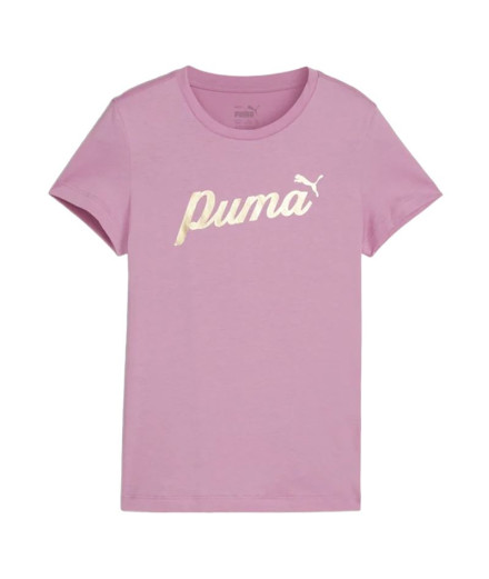 Camiseta de Casual Puma Essentials+ Script Metallic G... Camiseta de Casual Puma Essentials+ Script Metallic G...
