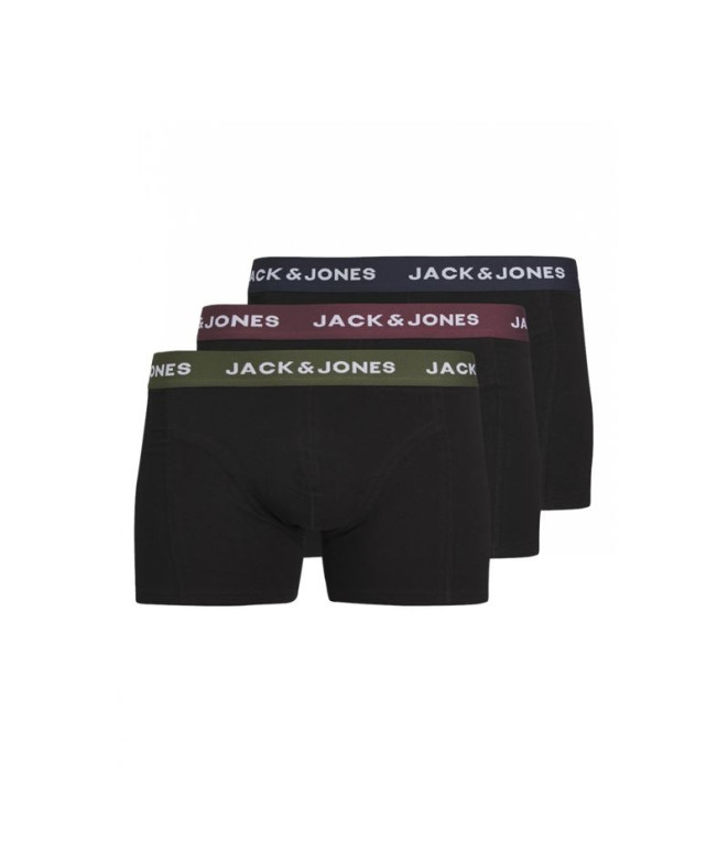 Cuecas Homem Jack&Jones Calções sólidos Jacaron Preto Pack