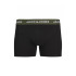 Cuecas Homem Jack&Jones Calções sólidos Jacaron Preto Pack