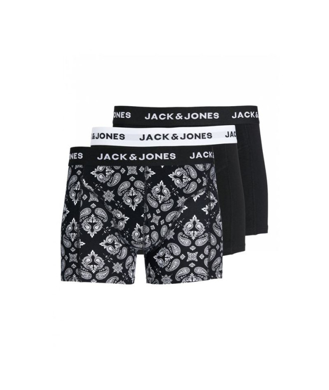 Calzoncillos Jack&Jones Jacparis Trunks Hombre Black Pack