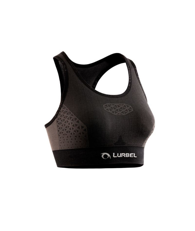 Sujetador Deportivo de Trail Lurbel Cristallo Bra Mujer Gris