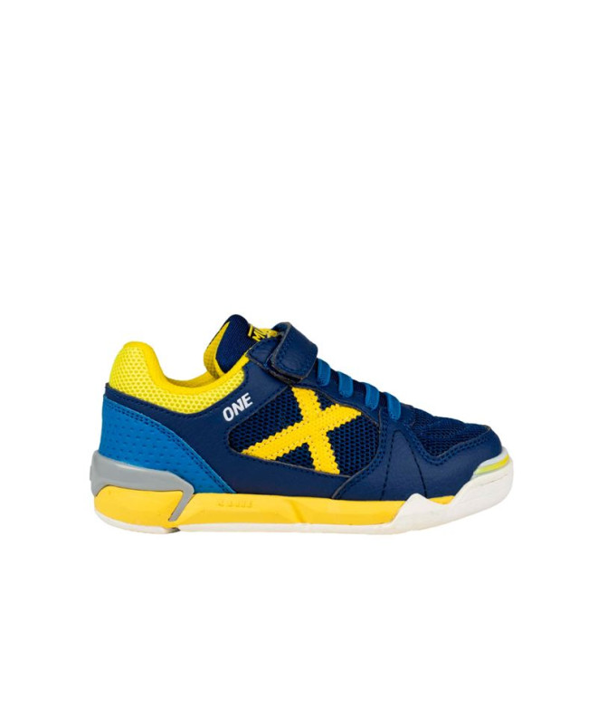 Zapatillas de Fútbol Sala Munich One Kid 70 Infantil Azul