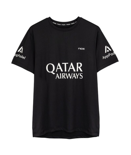 Camiseta de pádel Nox Sponsorts AT10 Negro