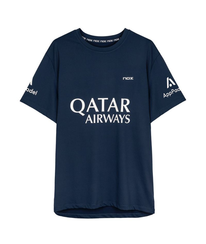 Camiseta de pádel Nox Sponsorts AT10 Marino