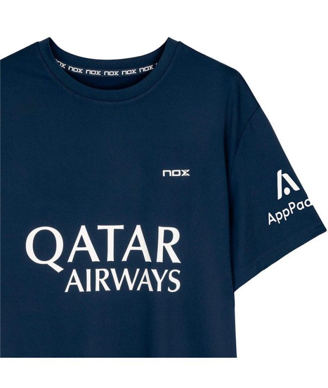 Camiseta pádel Nox por Sponsorts AT10 Marino