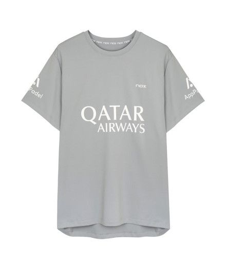 Camiseta pádel Nox por Sponsorts AT10 Cinzento