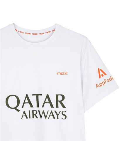 T-shirt pádel Nox de Sponsorts AT10 White 2