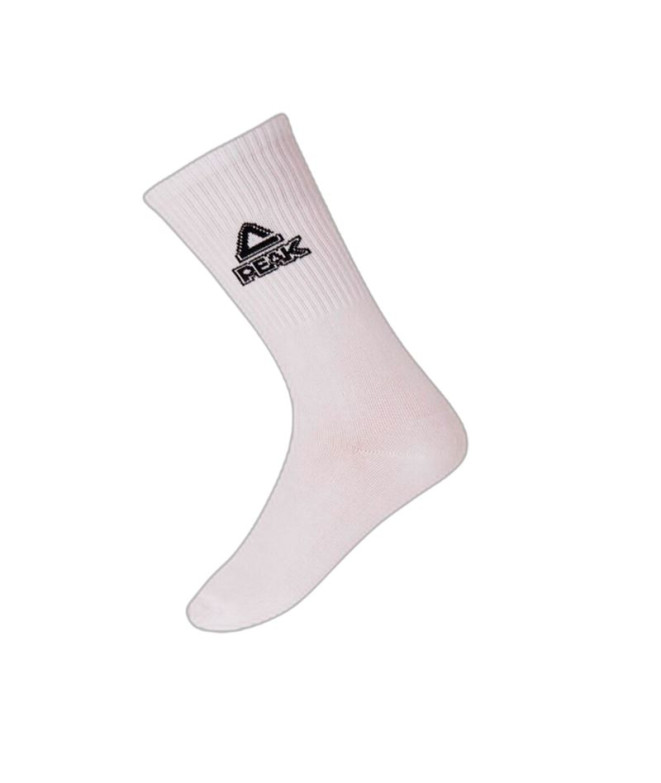 Chaussettes basket-ball de Peak basics Haules White