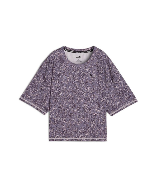 Camiseta de Fitness Puma Train Favorite Aop Crop Mujer